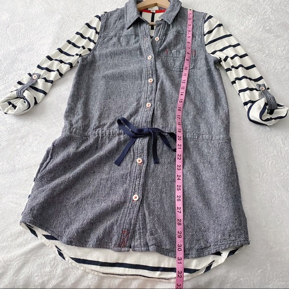 Anthropologie Postal Code Stripe & Chambray Tunic - Picture 3 of 13